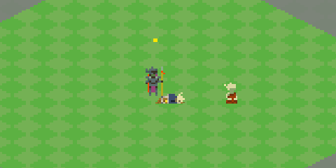 Screenshot of Tactics Demon game as of July 24th - Showing hurt and dead states